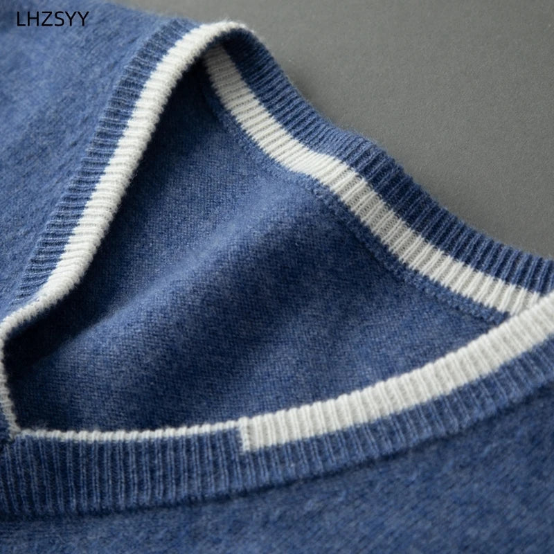 100% Pure Cashmere V-neck Sweater