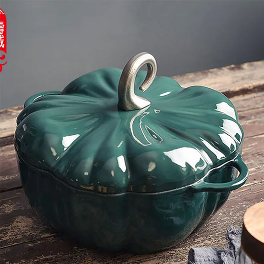 Pumpkin Enamel Stew Sets of Pot and Pans