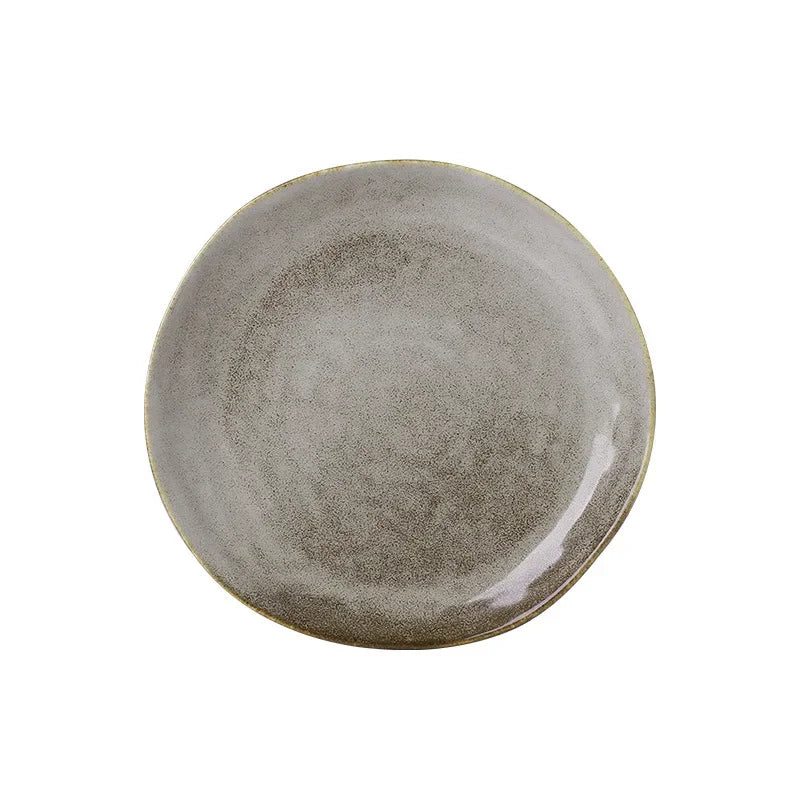 Japanese-Style Ceramic Dinner Serving Plate